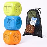 Harkla Sensory Activity Dice for Kids and Adults | Fun and Effective Brain Breaks, Helps with Focus, Calm and Energy, Self Regulation for Kids, Occupational Therapist Approved