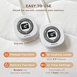 Bedsure Heated Mattress Pad King - Bed Warmer with