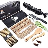 Sushi Making Kit For Beginners – DIY All in one 17 Piece Sushi Maker Set to Make Sushi at Home like a Sushi Chef
