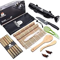 Sushi Making Kit For Beginners – DIY All in one 17 Piece Sushi Maker Set to Make Sushi at Home like a Sushi Chef