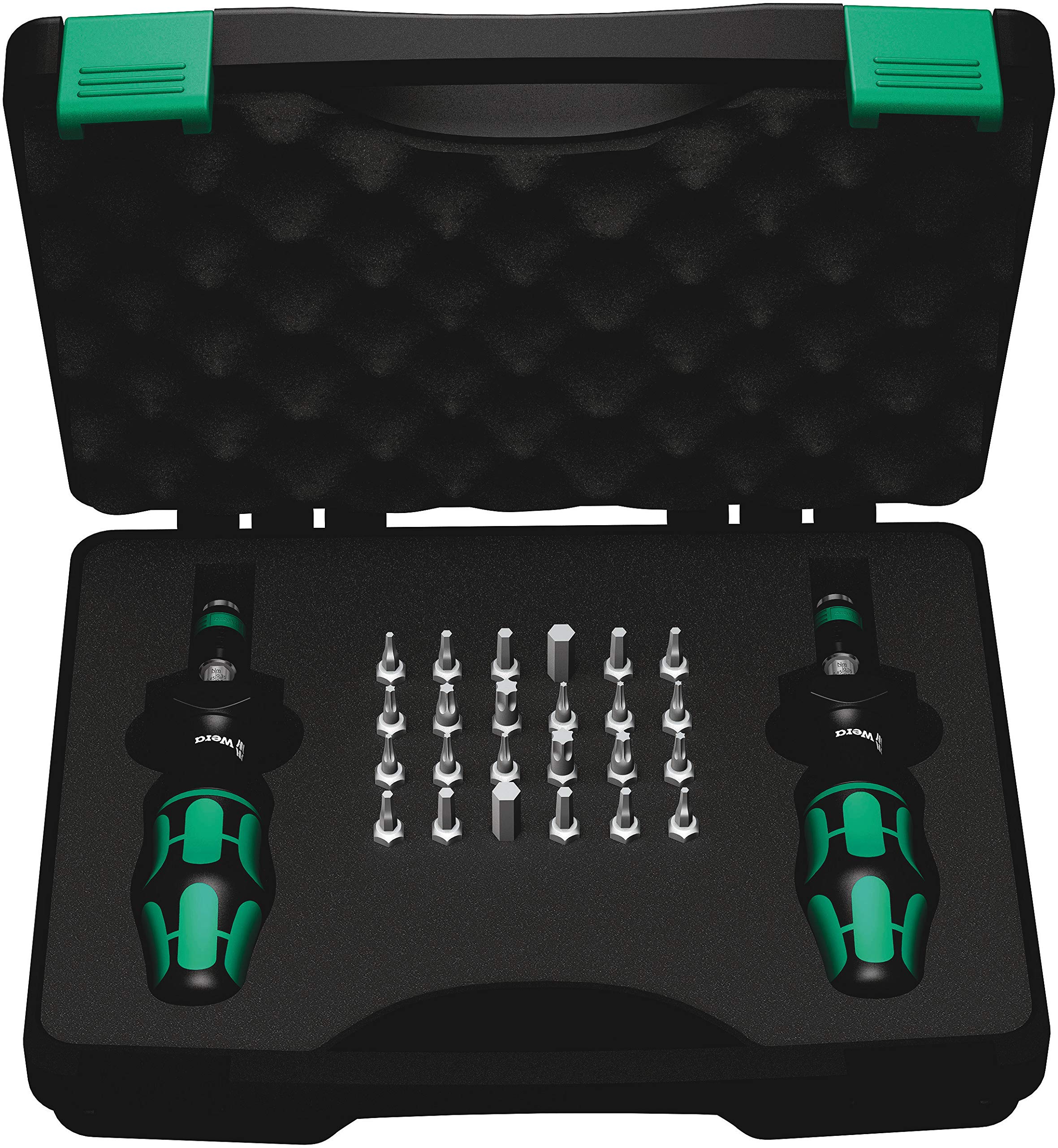 Wera 7440/41 Kraftform Adjustable Torque Screwdriver Set, 0.3-3.0 Nm, 26pc, 05074738001