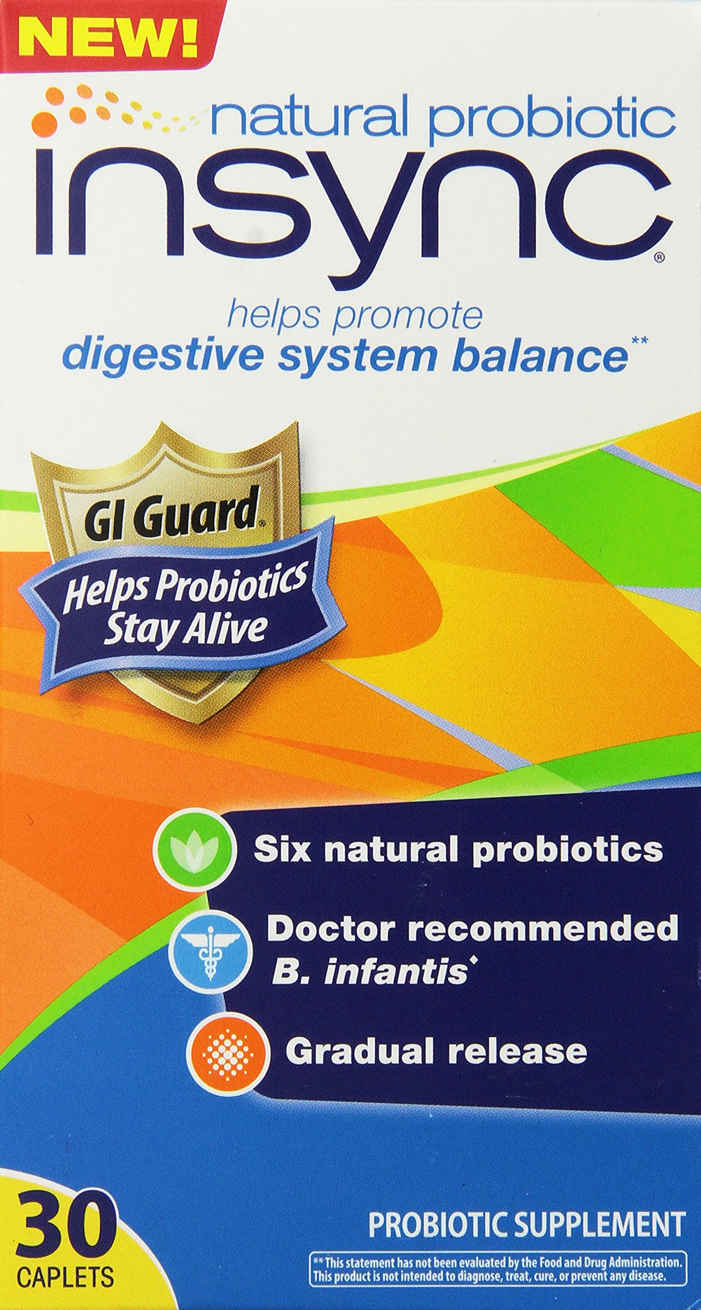 insync Natural Probiotic Supplement, 30 Count