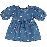 Mud Pie Baby-Girls Mud Pie Children Denim Emb Toddler Dress