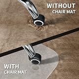 SHAREWIN Office Chair Mat 120x90 cm for Carpeted Floors Lip Anti-Slip Clear view 3