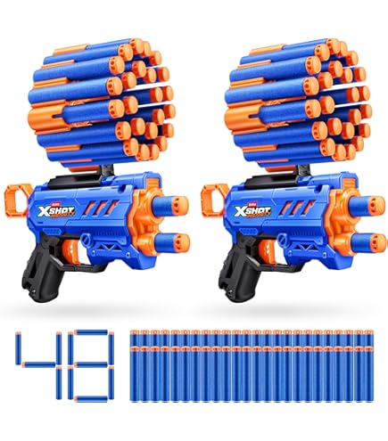 X-Shot Skins Menace Poppy Playtime – 2 Lanzadores Con 16 Dardos – Tecnología Air Pocket – Alcance De 27 M – Colecciona Las 7 Skins Únicas