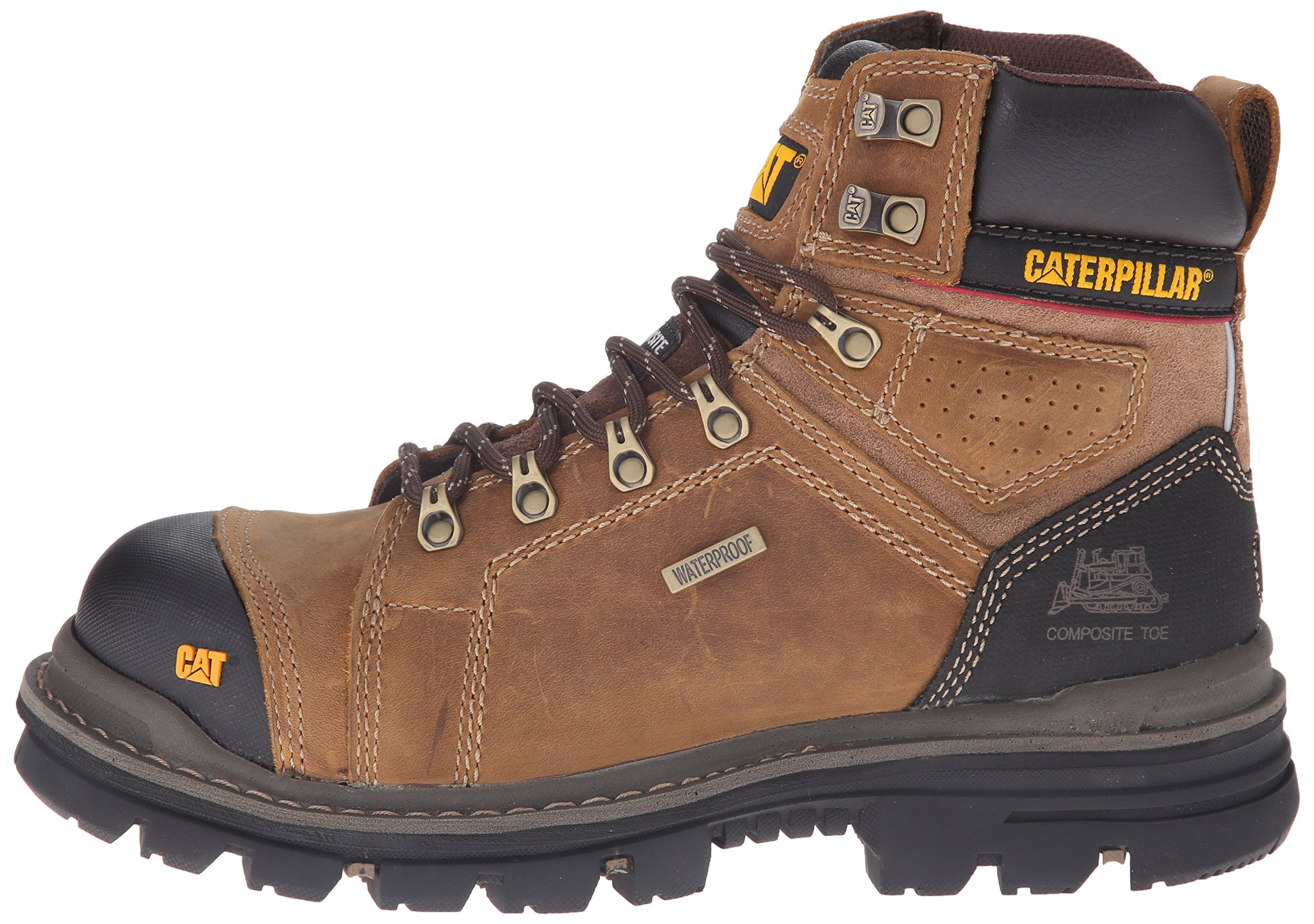 Caterpillar Men's Hauler 6 Inch Waterproof Comp Toe Work Boot, Dark Beige, 9.5 M US Pricepulse