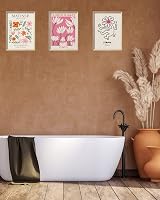UPWOIGH Framed Wall Art Abstract Henri Matisse 30x40cm Set of 3 Pink Beige view 5