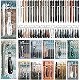 Motiskyy 50 Set Valentines Christian Gifts Bulk Religious Pens Bible Verse Emergency Numbers Bookmark Scripture Keychain Regalos Cristianos for Women Men Pastor Clergy Appreciation (English)