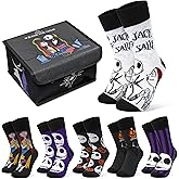 Disney Socks Valentines Day Gifts for Women, Wife, Girlfriend, 5 or 6 Pack, US Size 4‑9, Soft and Breathable Novelty Socks