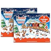 Kinder Chocolate Countdown 2026 Advent Calendar, 2 Pack, Holiday gift for all, Contains Nut, 24 Pieces, 8.8 oz