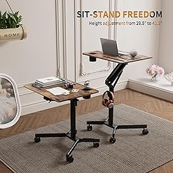 JOY worker Mobile Standing Desk, 28 inch Small
