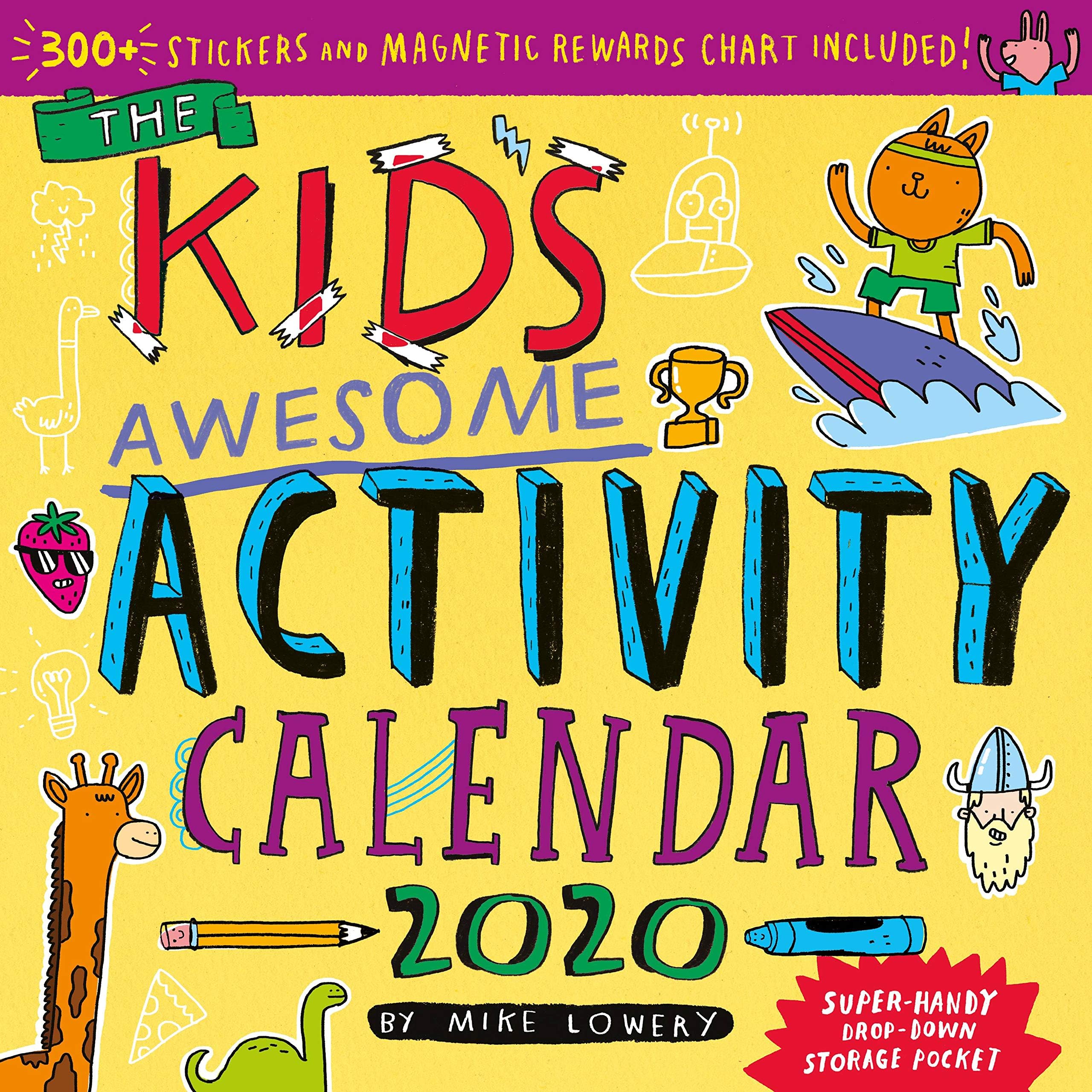 The Kid's Awesome Activity Wall Calendar 2020 [12" x 12" Inches]
