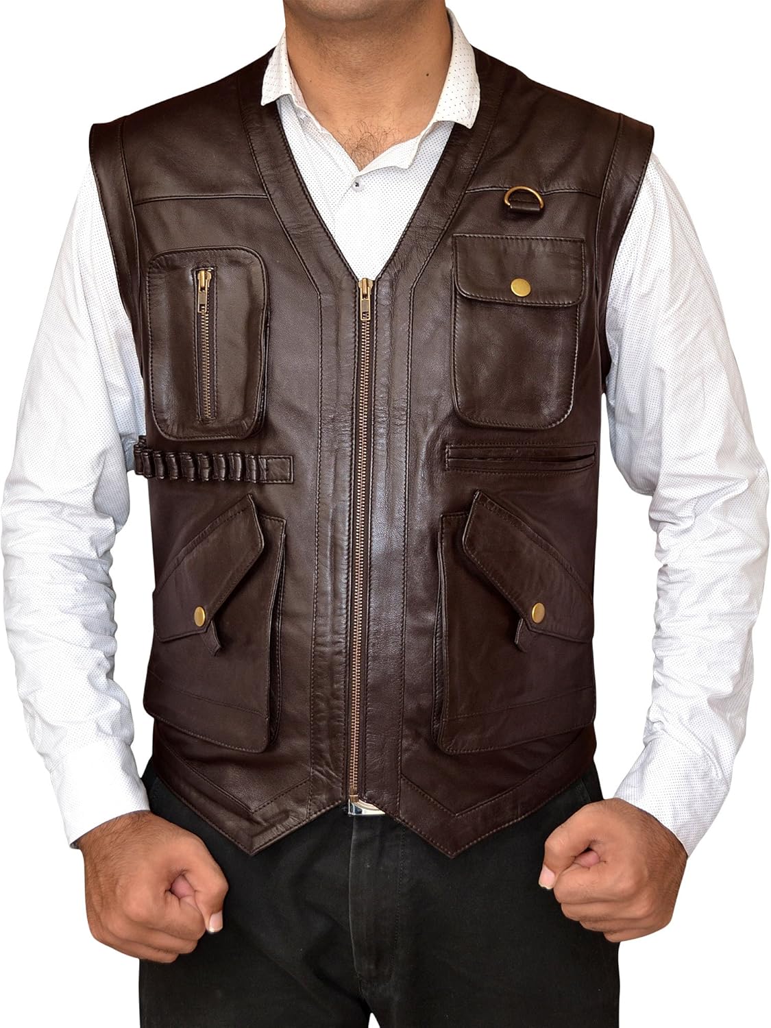 Купить Мужскую Жилетку Коричневую