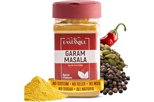 Eastanbul Garam Masala, 7.1oz Garam Masala Indian Spice Powder Mix, 11 Spice Blend, Top Culinary Grade Seasoning, Sodium Free, Sugar Free, No MSG, No Filler, Vegan