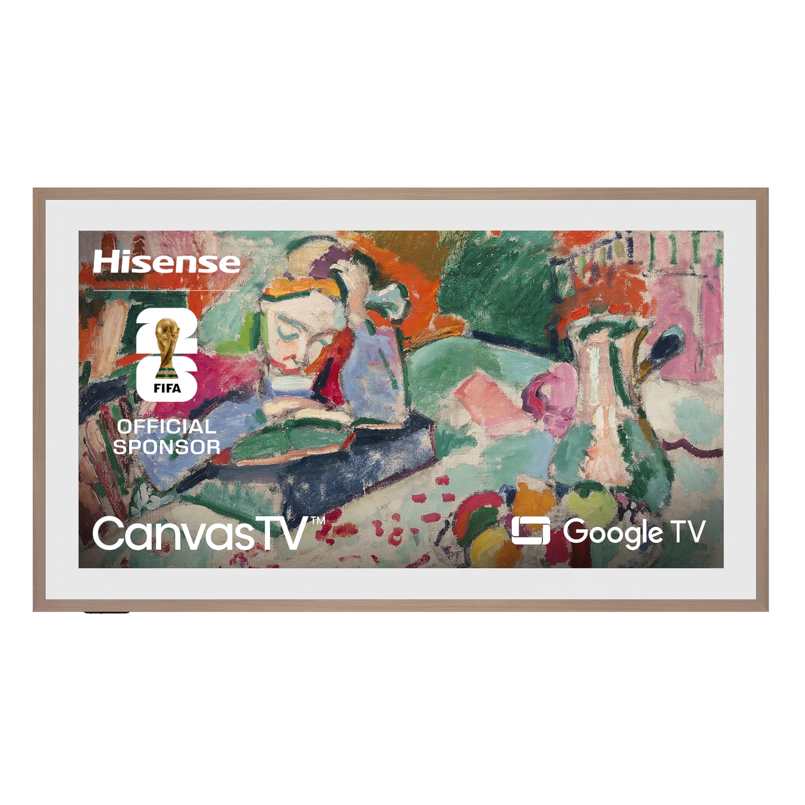 Hisense 85-Inch Class QLED 4K S7N CanvasTV Series Dolby Vision HDR Google Smart TV (85S7N, 2025 Model) - 144Hz, Art Mode, Anti-Glare Panel, Hi-Matte Display, UltraSlim Wall Mount & Frame Included Image