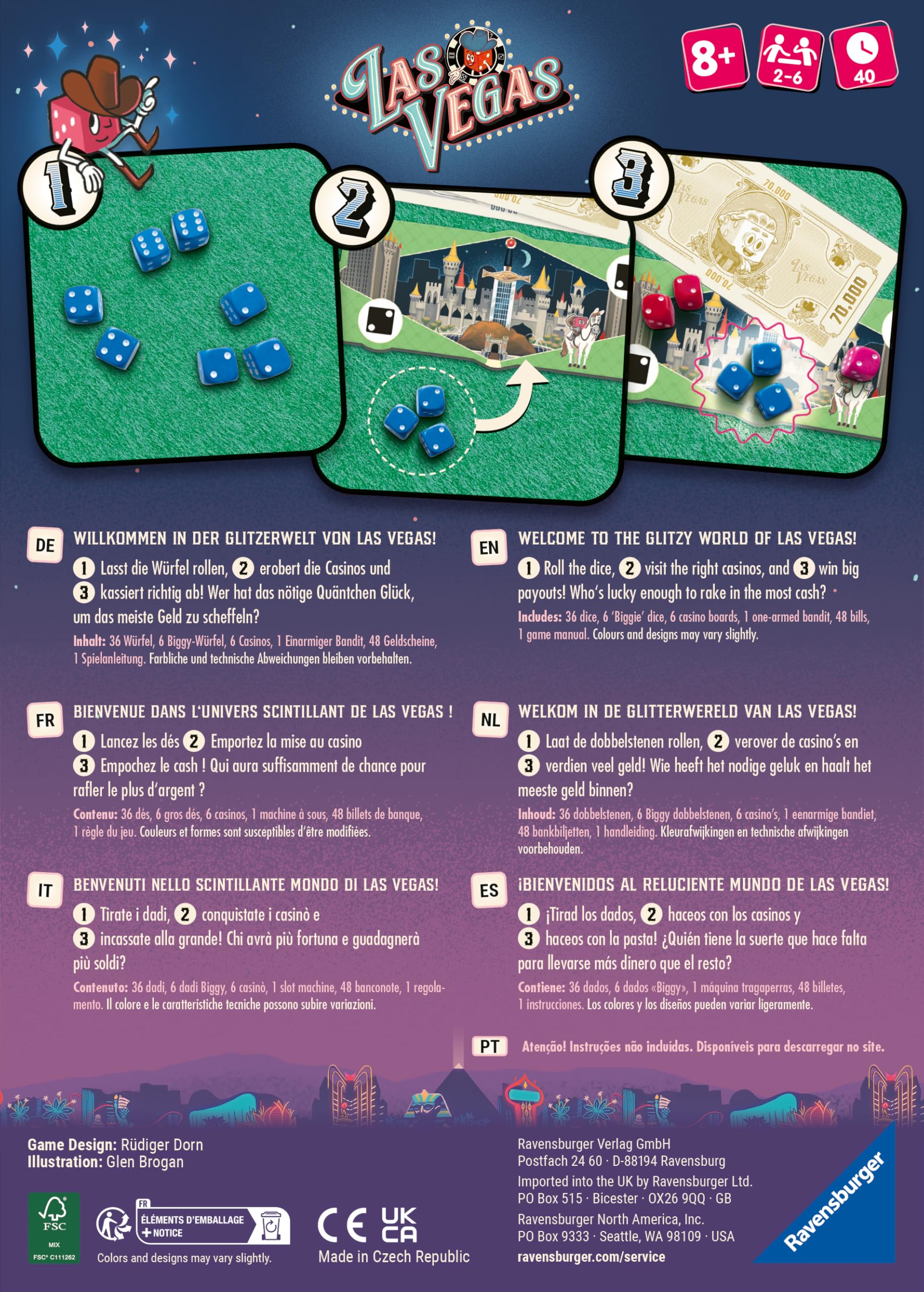 Ravensburger 24903 - Las Vegas - Würfelspiel für 2-5 Spieler ab 8 Jahren 6
