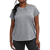 Champion Women's T-shirt, Classic Sport, Moisture-wicking T-shirt, Athletic Top for Women (Plus Size Available)