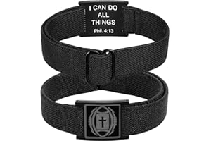 Jesvo Stocking Stuffers for Men Boys - Football Cross Bible Verse Adjustable Bracelet, Christmas Gifts for Teen Teenage Boys