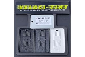 Veloci-Tint Raptor Liner Tintable Bedliner Pigment Concentrate 2oz Pouch 100+ Colors Available (Dark Gray)
