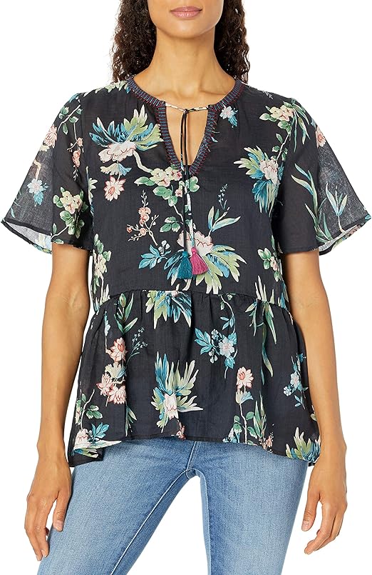 Johnny Was Women's Blouse at Amazon Women’s Clothing store