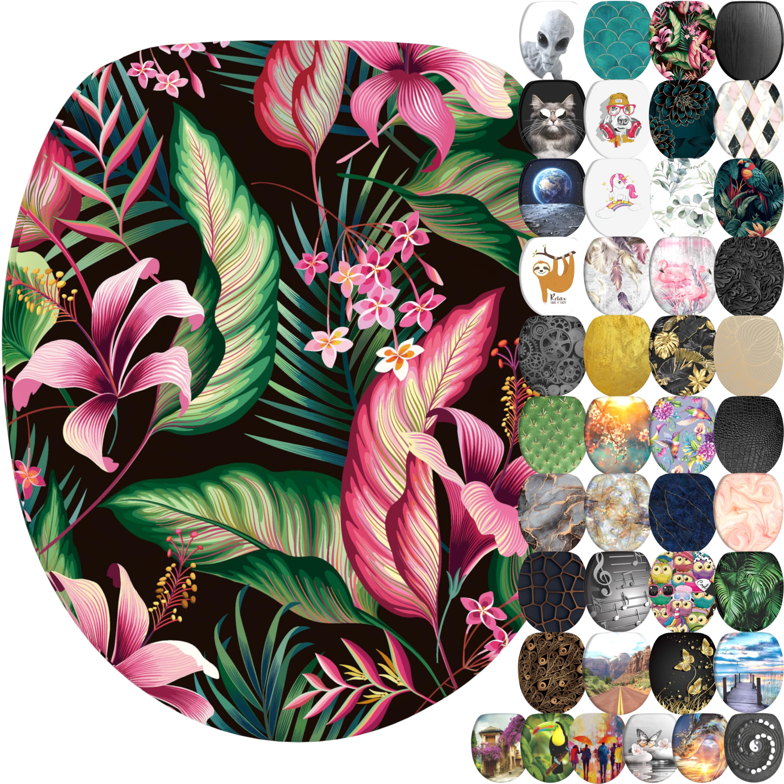 Sanilo Soft Close Toilet Seat, Wide Choice of New Toilet Seats, Stable Hinges, Easy to Mount (Bali)