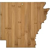 Totally Bamboo Arkansas State Shaped Serving and Cutting Board