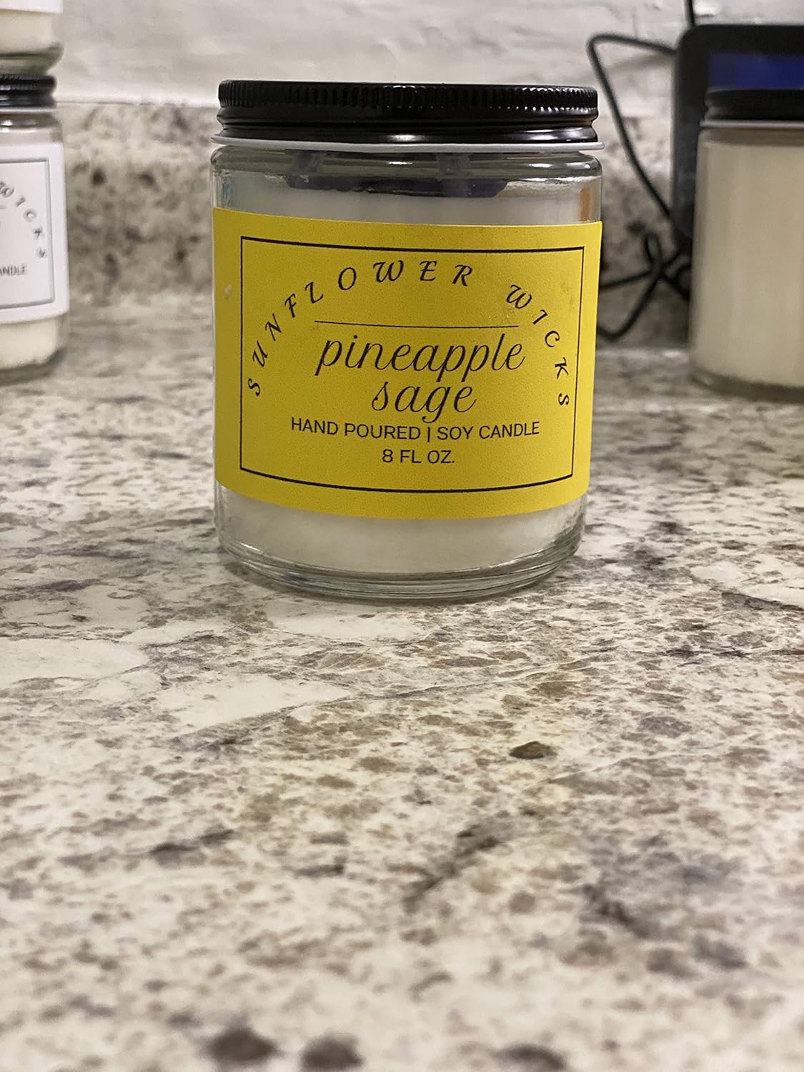 Homemade 8oz Pineapple Sage Candle Handmade