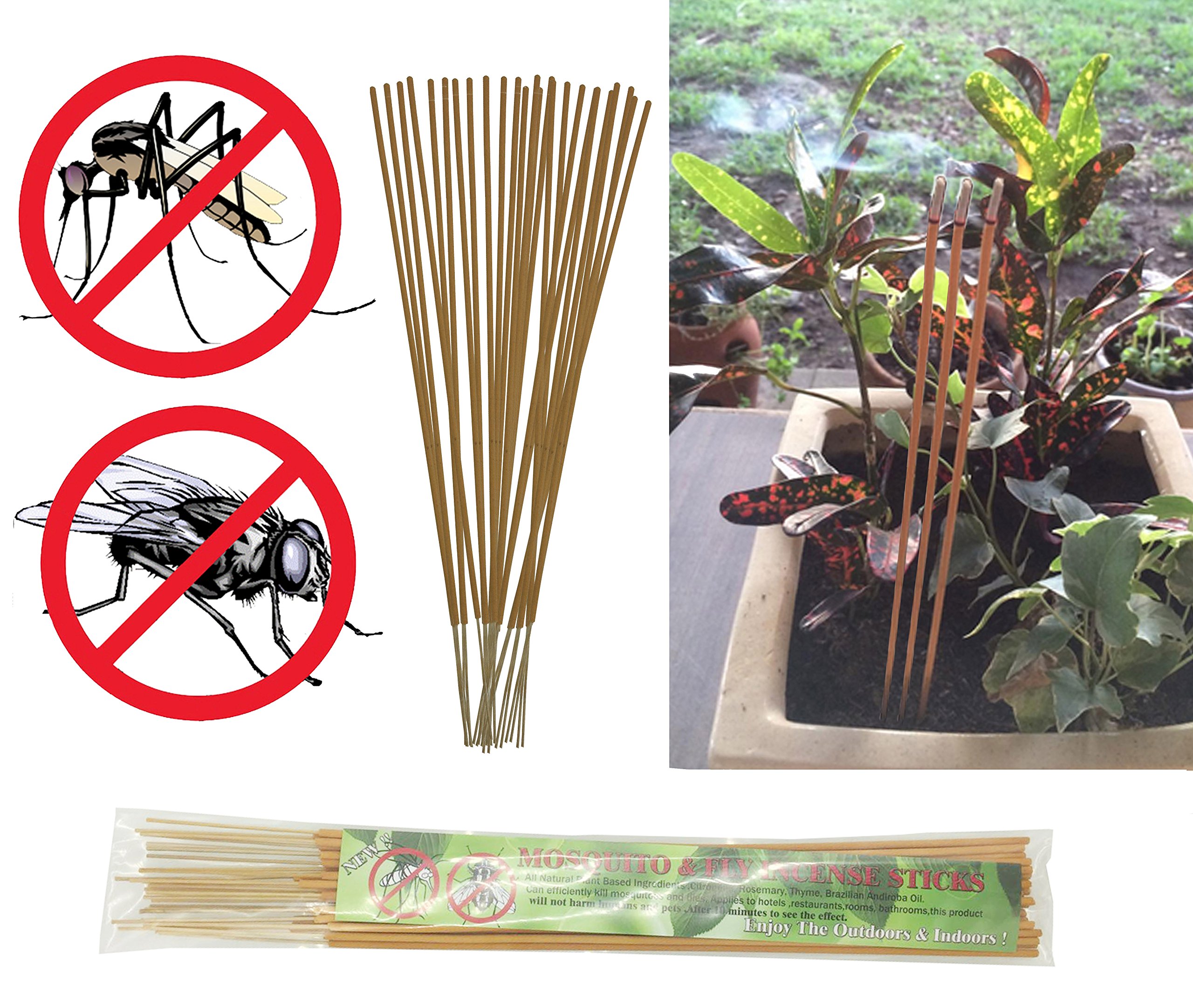 Neem Aura Naturals Outdoor Citronella Sticks, 10 Count