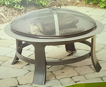 Garden Oaks 26 Fire Pit With High Temperature Fire Screen Amazon