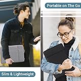 ZYB 16 Inch Laptop Sleeve Case Waterproof Shockproof Grey 16" MacBook Pro 16 view 6