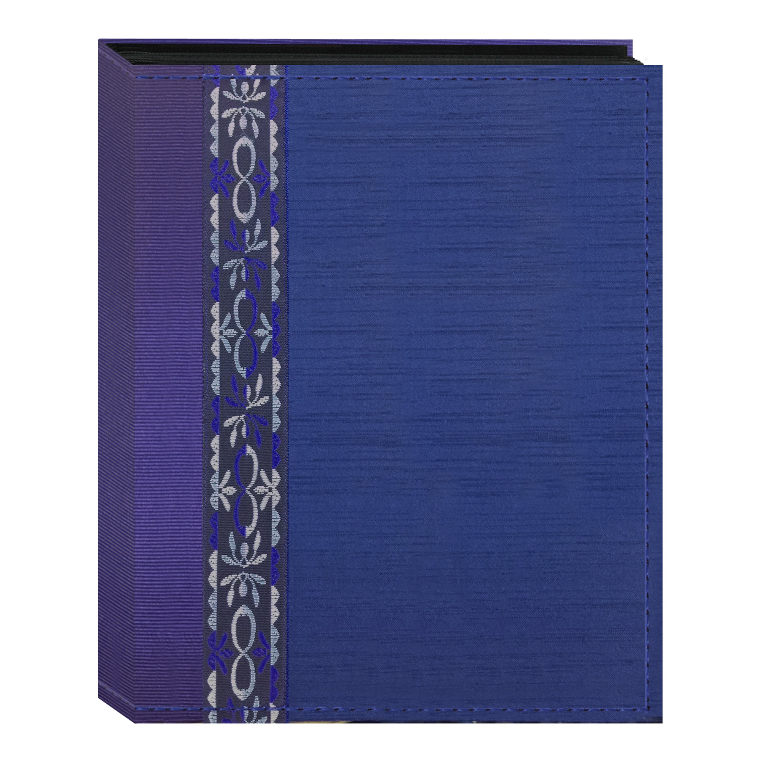 Pioneer Photo Albums Fabric Ribbon Cover Album 100 Pockets Hold 4x6 Photos, Blue