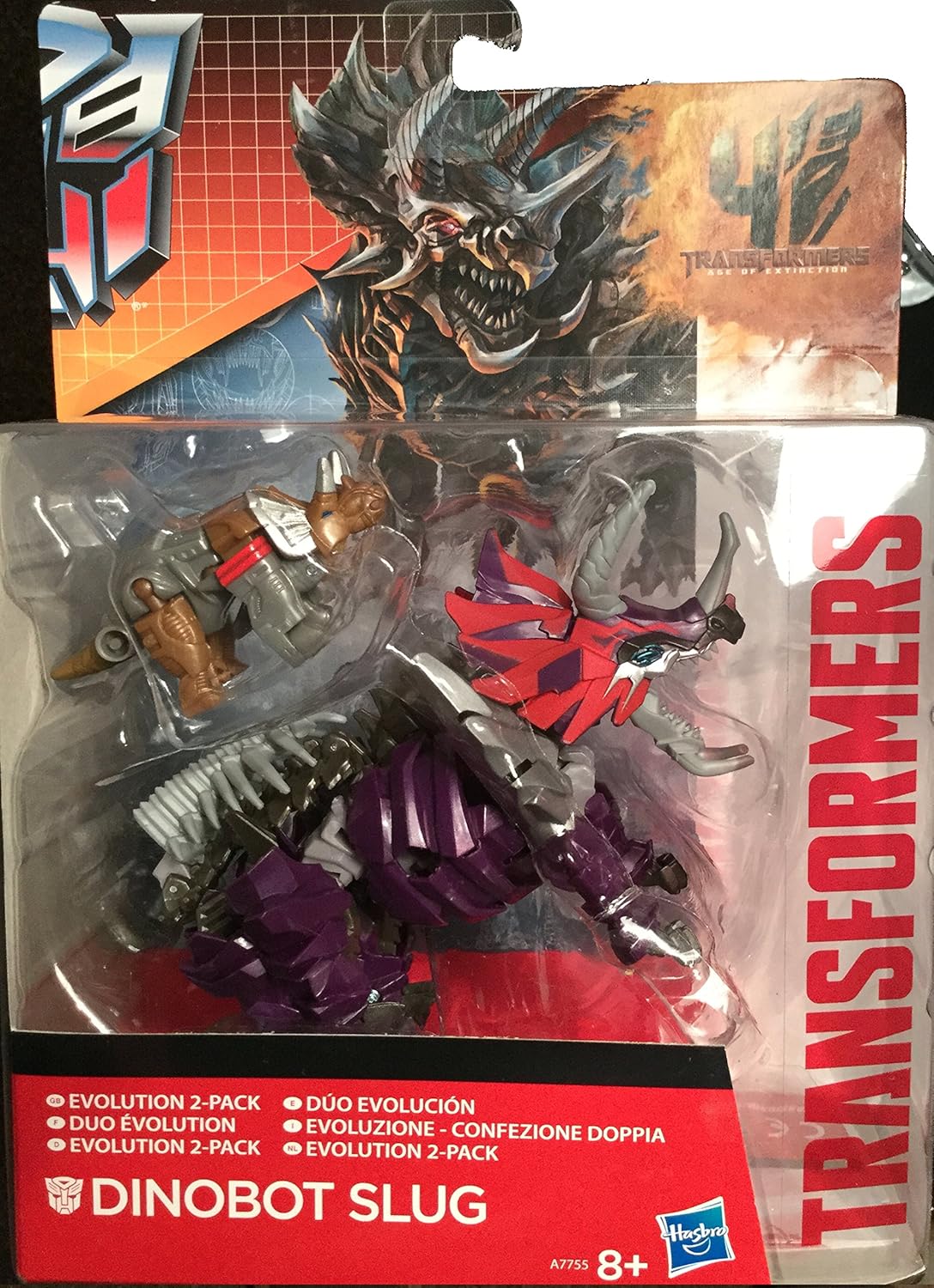 Transformers Age of Extinction Exclusive Dinobot Slug Evolution 2Pack