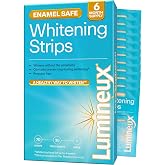 Lumineux Teeth Whitening Strips, Peroxide Free, 35 Treatments (6 Months) | Peroxide free, enamel safe, dentist formulated, clinically tested &amp; proven, free from harsh ingredients, no sensitivity