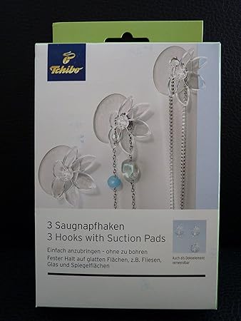 Tcm Tchibo 3x Blumen Saugnapfhaken Saughaken Haken Handtuchhalter Schmuckhalter Amazon De Baumarkt