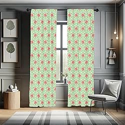 Lunarable Floral Curtains, Rose Petals Bouquet on