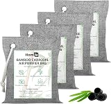 Homiu Bamboo Charcoal Air Purifying Bags 4 Pack 200g Natural Odour Eliminator view 8