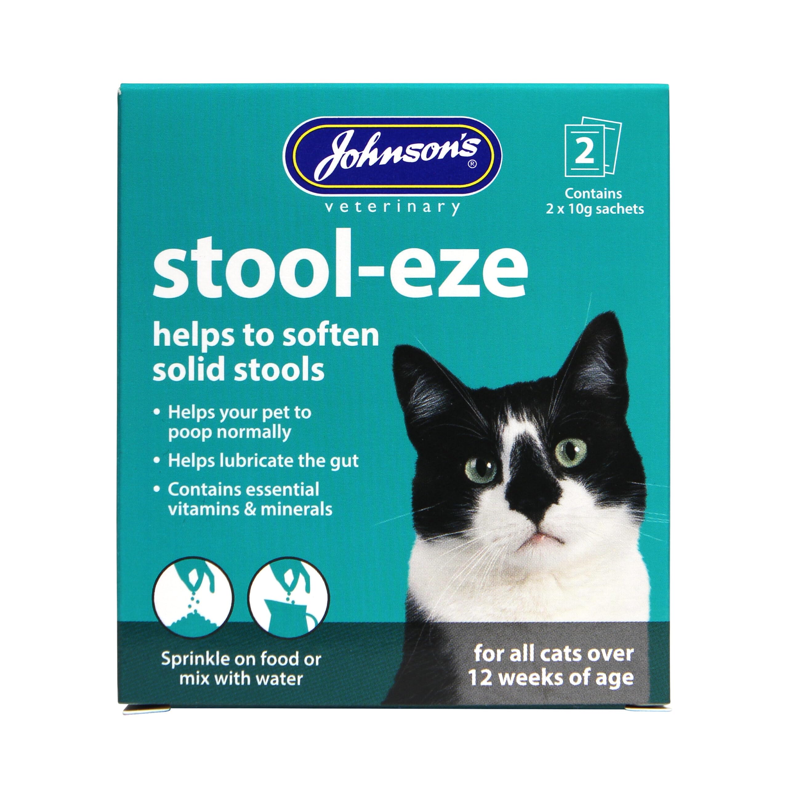 Johnson's Vet Products Stool-Eze - Helps To Soften Solid Stools (For Cats)