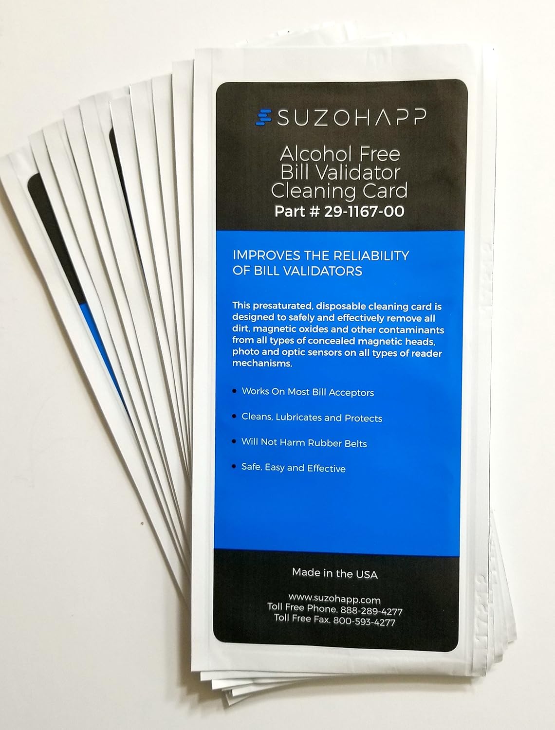 Clean card. Cleaning card.