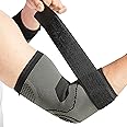 Bodyprox Elbow Brace with Strap for Tendonitis 2 Pack, Tennis Elbow Compression Sleeves, Golf Elbow Treatment
