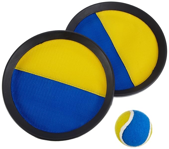 HUDORA 76463 - Klettballspiel 3.0, 2 Schläger, 1 Ball