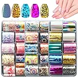 AddFavor 30 Roll Transfer Nail Foil Sticker Mandala