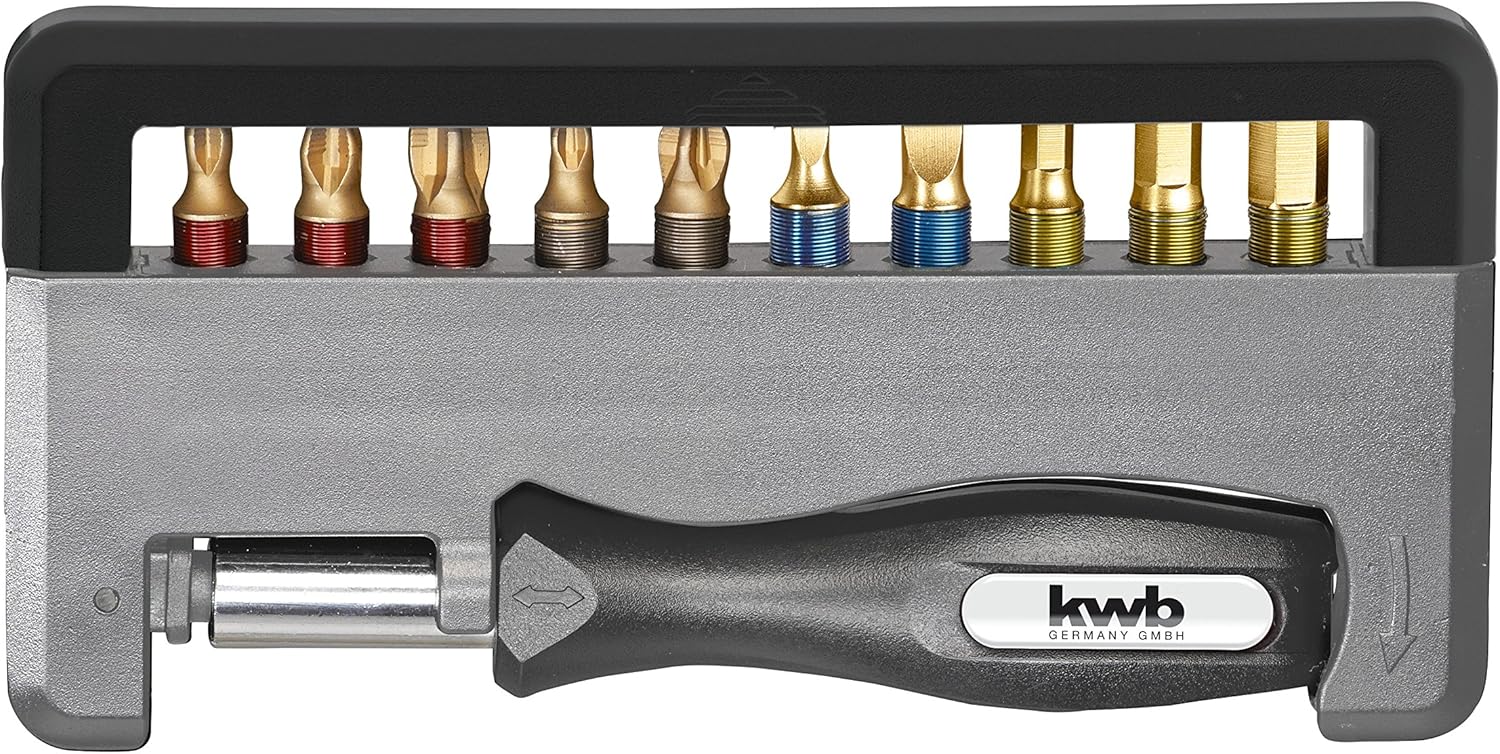 KWB Mobile Phone TQ60 Steel Titanium Bit Set 12 Piece 154020 (PH PZ/Hex/Slotted); 0 W; 0 V, Black, Variety Pack - Image 3
