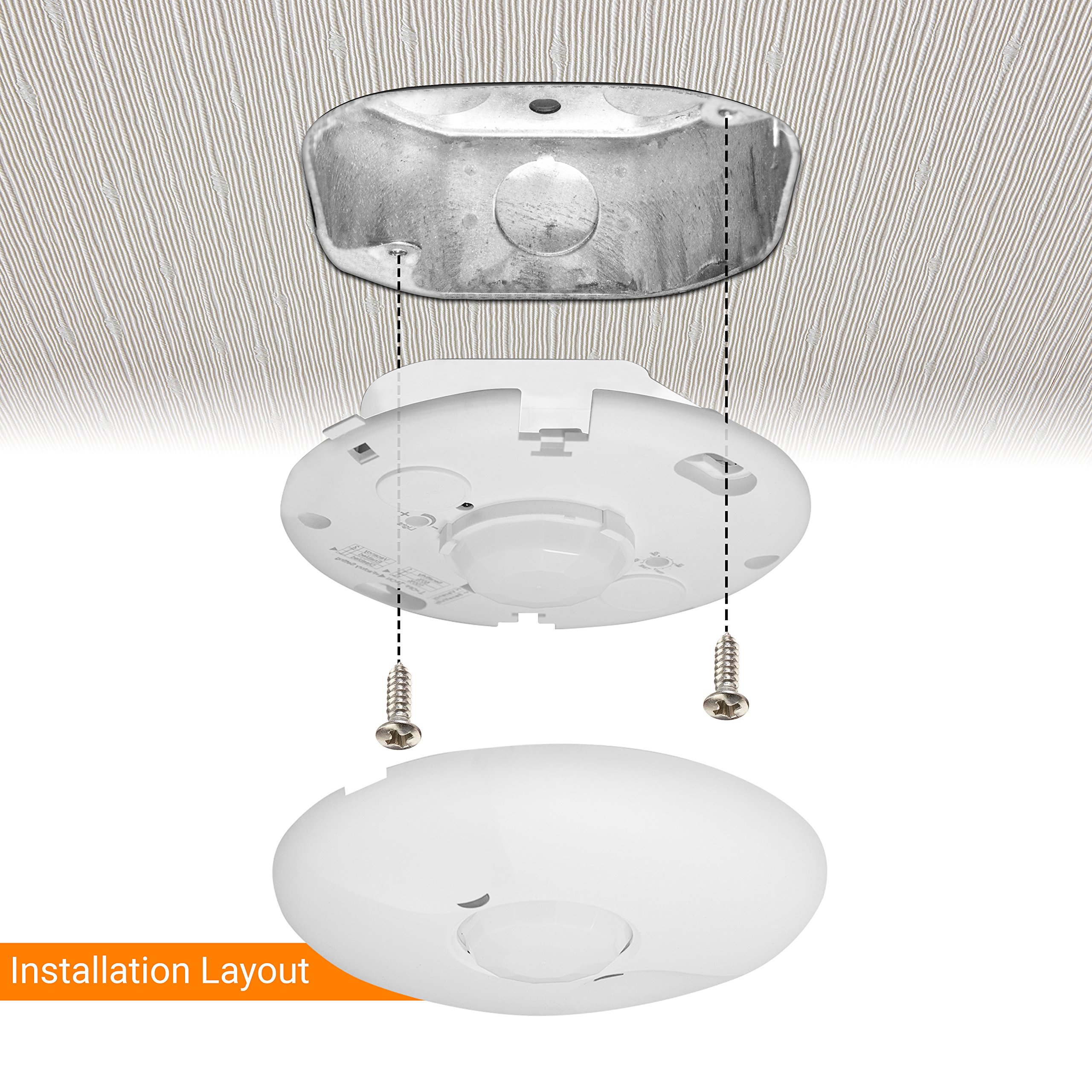 ENERLITES Ceiling Occupancy Sensor by PIR Ceiling Sensor for Junction