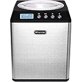Whynter ICM-201SB Upright Automatic Ice Cream Maker 2 Quart Capacity Built-in Compressor, no pre-Freezing, LCD Digital Displa