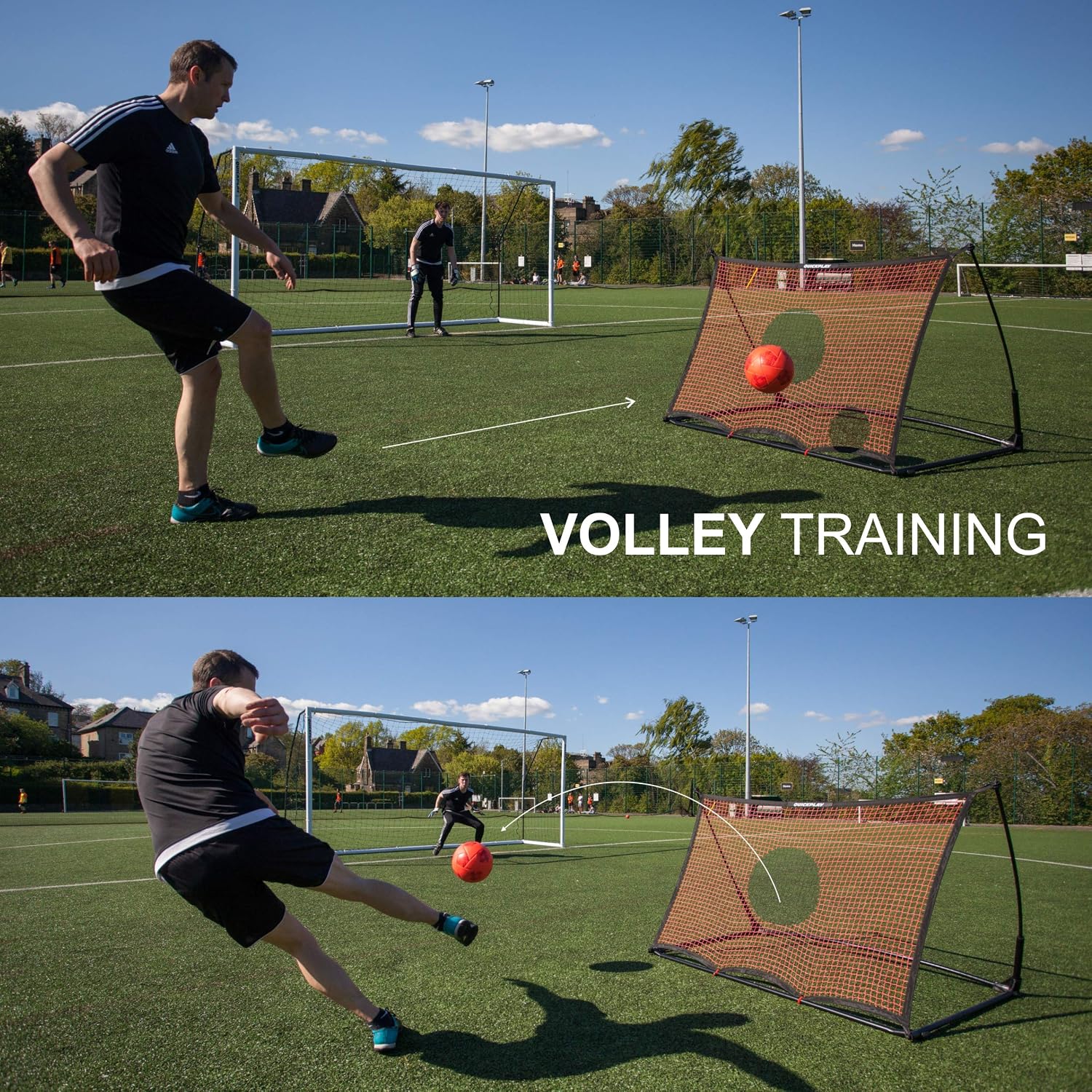 QUICKPLAY Spot Elite Football Rebounder (1.5 x 1m), Black, 1.5x1m - Image 5