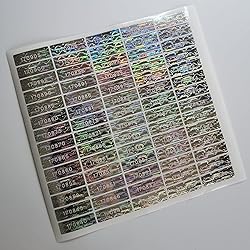 550 pcs Tamper Proof Hologram Stickers High