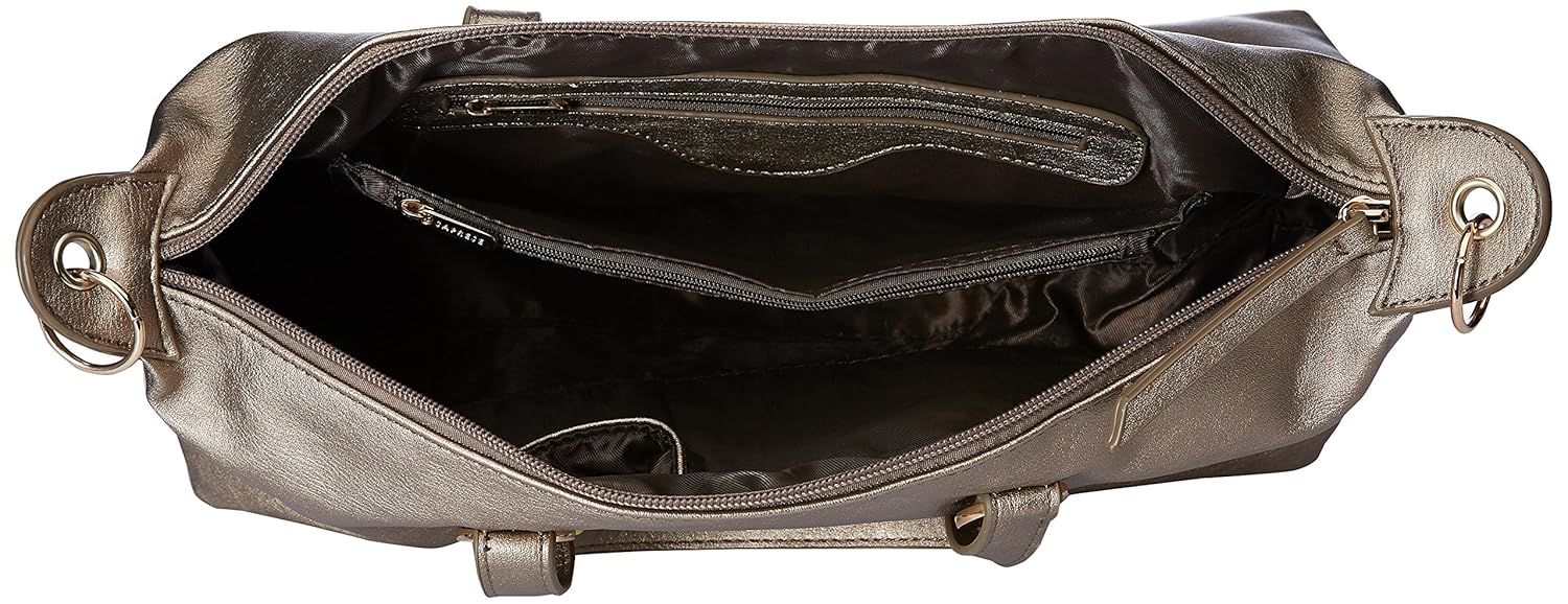 caprese women's satchel (pale bronze metallic)