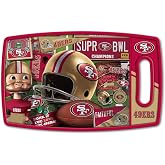 YouTheFan NFL San Francisco 49ers Retro Series Cutting Board | Reversible Design For Double The Cutting Surface, Gentle On Knives, Team Message On Both Front And Back, Officially Licensed