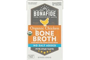 Bonafide Provisions Organic No Salt Added Chicken Bone Broth, 16.9 Oz