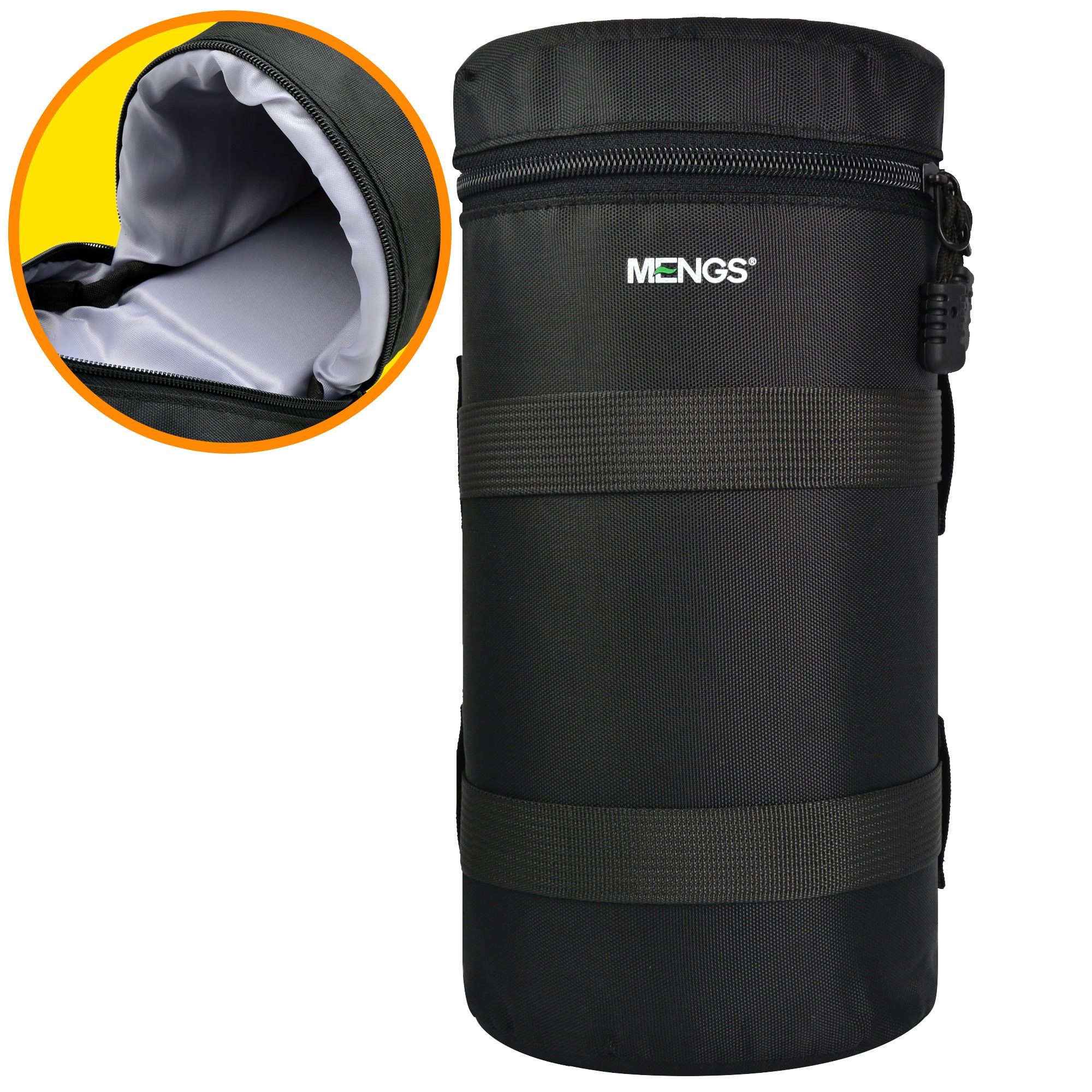 MENGS FY-6 800D Nylon Material Padded Camera Lens Bag Lens Barrel Bags Case Pouch Suit For Canon/Nikon/Sony Camera